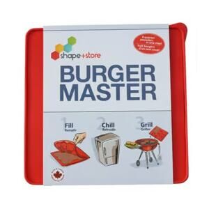 Shape + Store Burger Master Press & Freezer Container Fill Chill & Grill